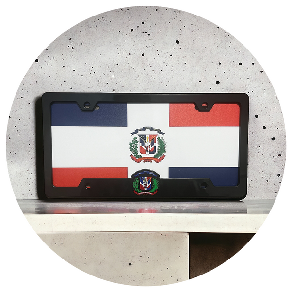 Dominican Flag License Plate