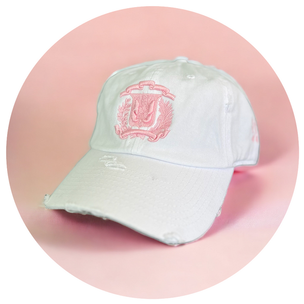 Escudo Pink Dad Hat Ripped