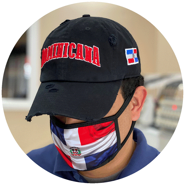 Random Dominican Face Mask (1 Per Customer)