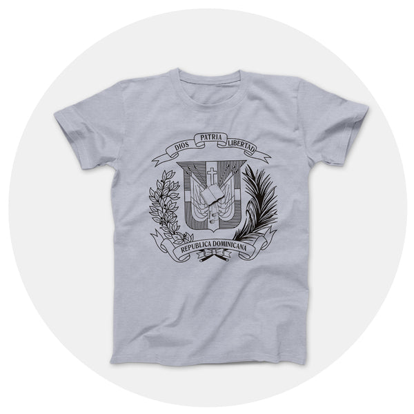 Black Escudo Outline Heather Gray Shirt