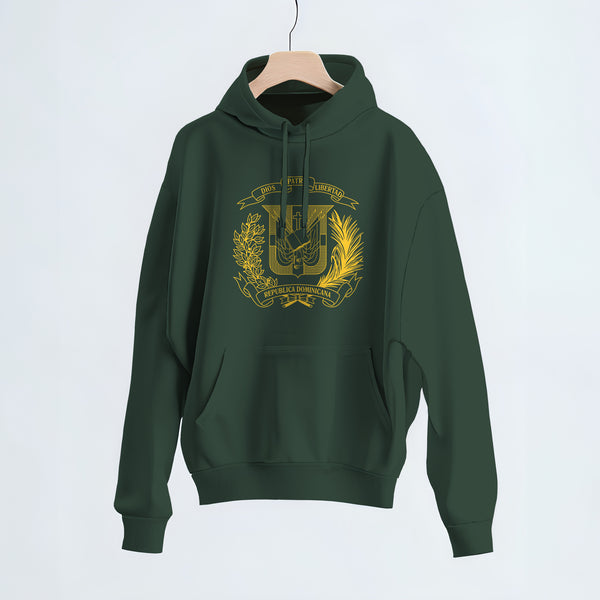 Escudo Yellow Outline Alpine Green Hoodie