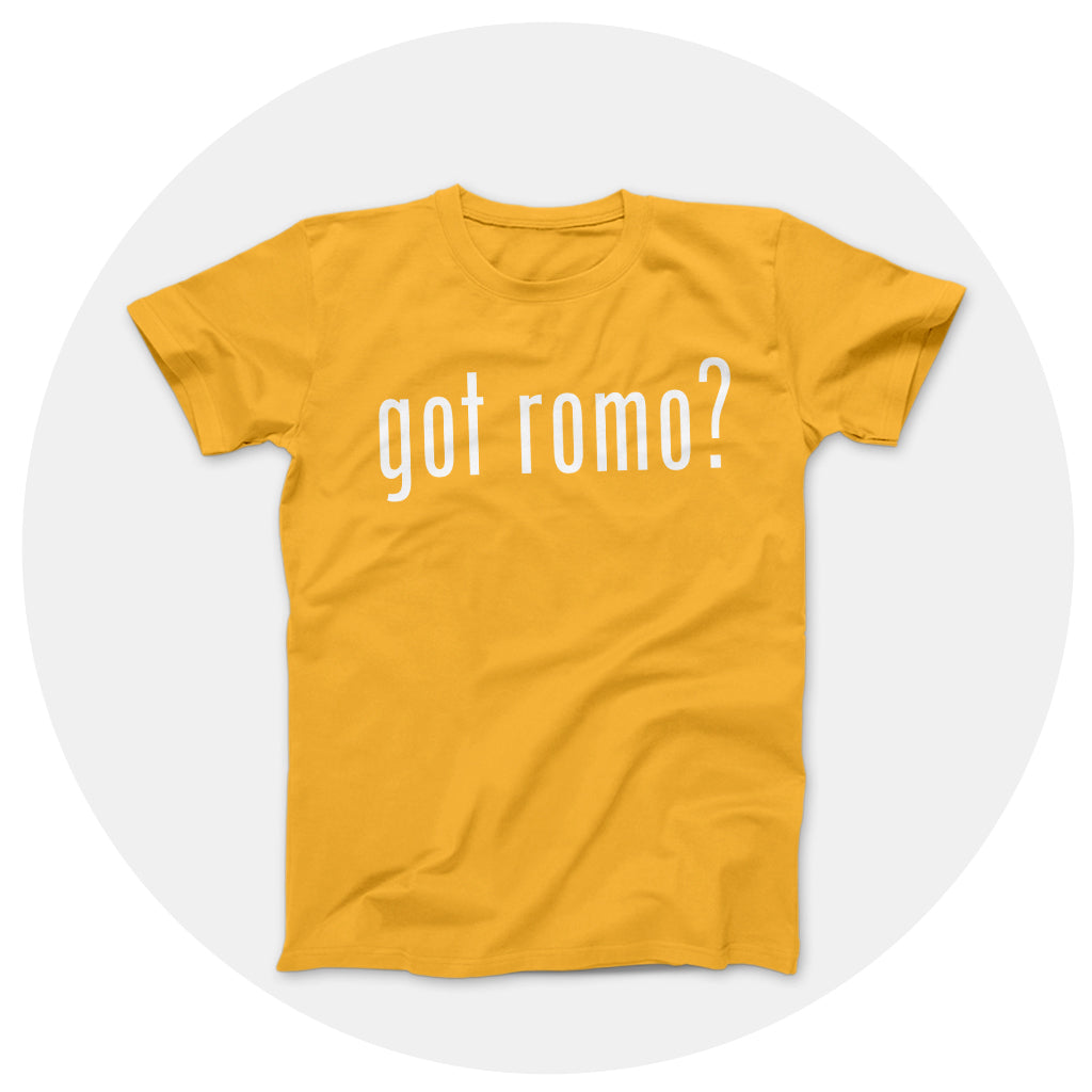 got romo? Yellow Gold Shirt
