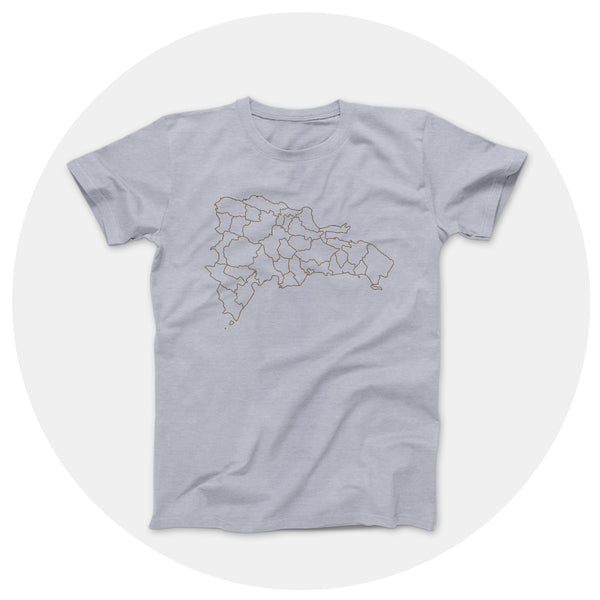 Map Outline Heather Gray Shirt