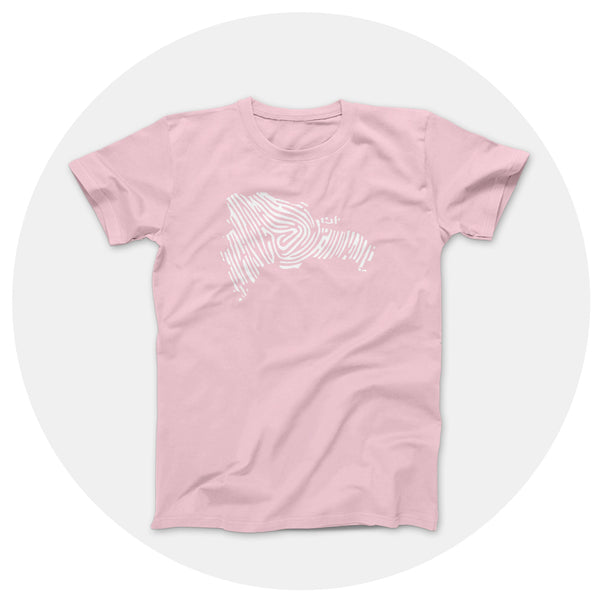 Map Print Light Pink Shirt
