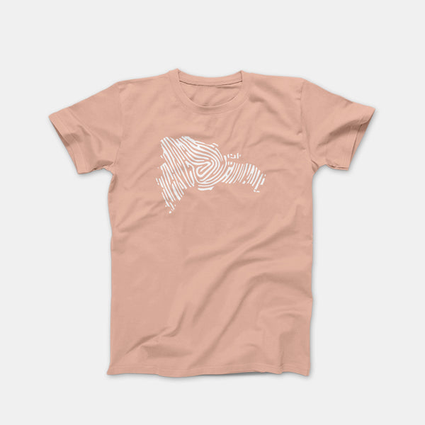 Map Print Dusty Rose Shirt