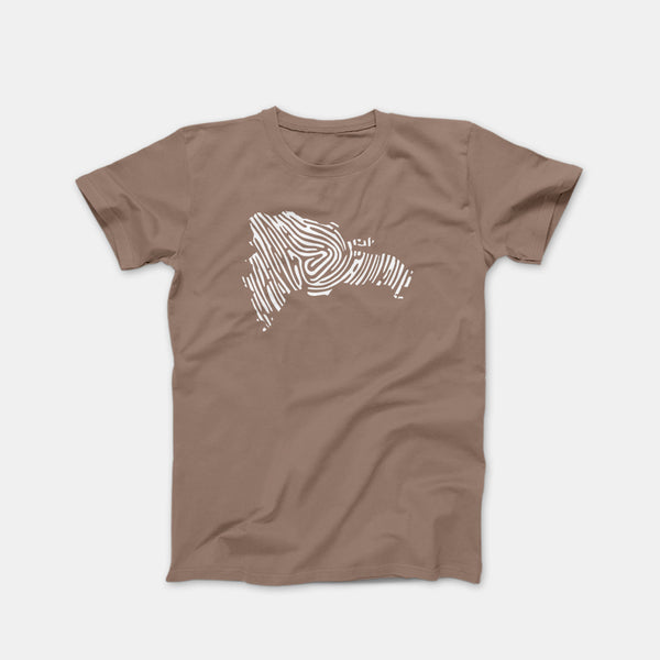 Map Print Brown Savana Shirt