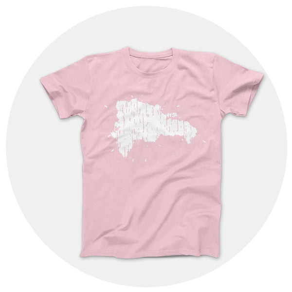 Map Splatter Light Pink Shirt
