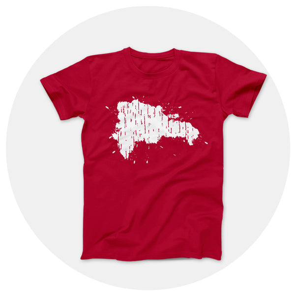 Map Splatter Red Shirt