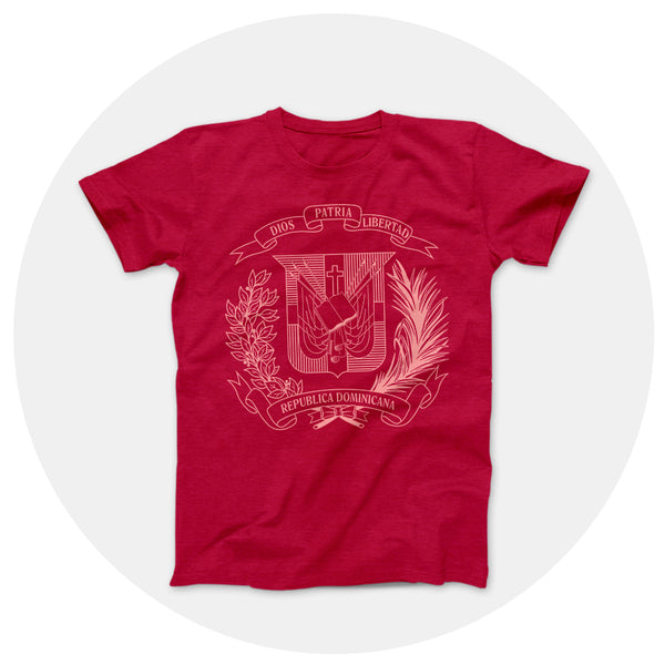 Pink Escudo Outline Red Shirt