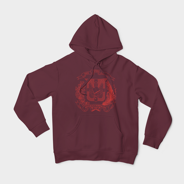 Escudo Outline Red Maroon Hoodie