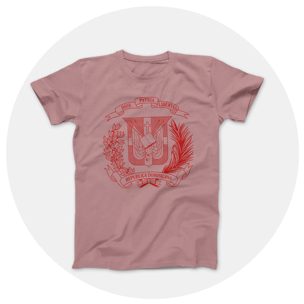 Red Escudo outline Orchid Shirt