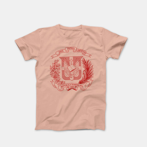 Red Escudo Outline Dusty Rose Shirt