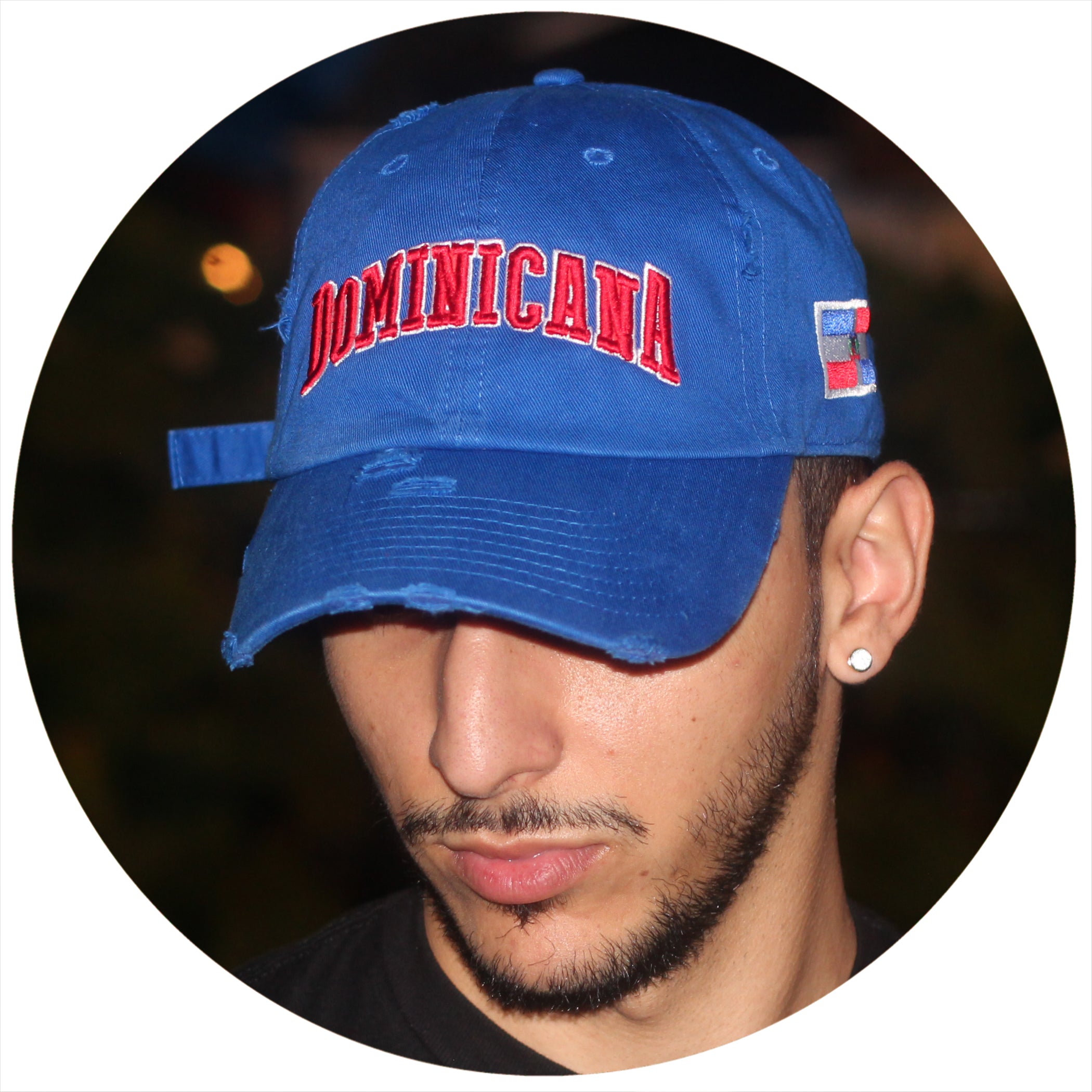 Dominicana Ripped Dad Hat World Baseball Classic Team Dominican   Dominicana 