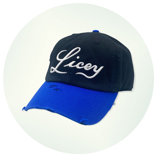 Licey Two-Tone Ripped Dad Hat
