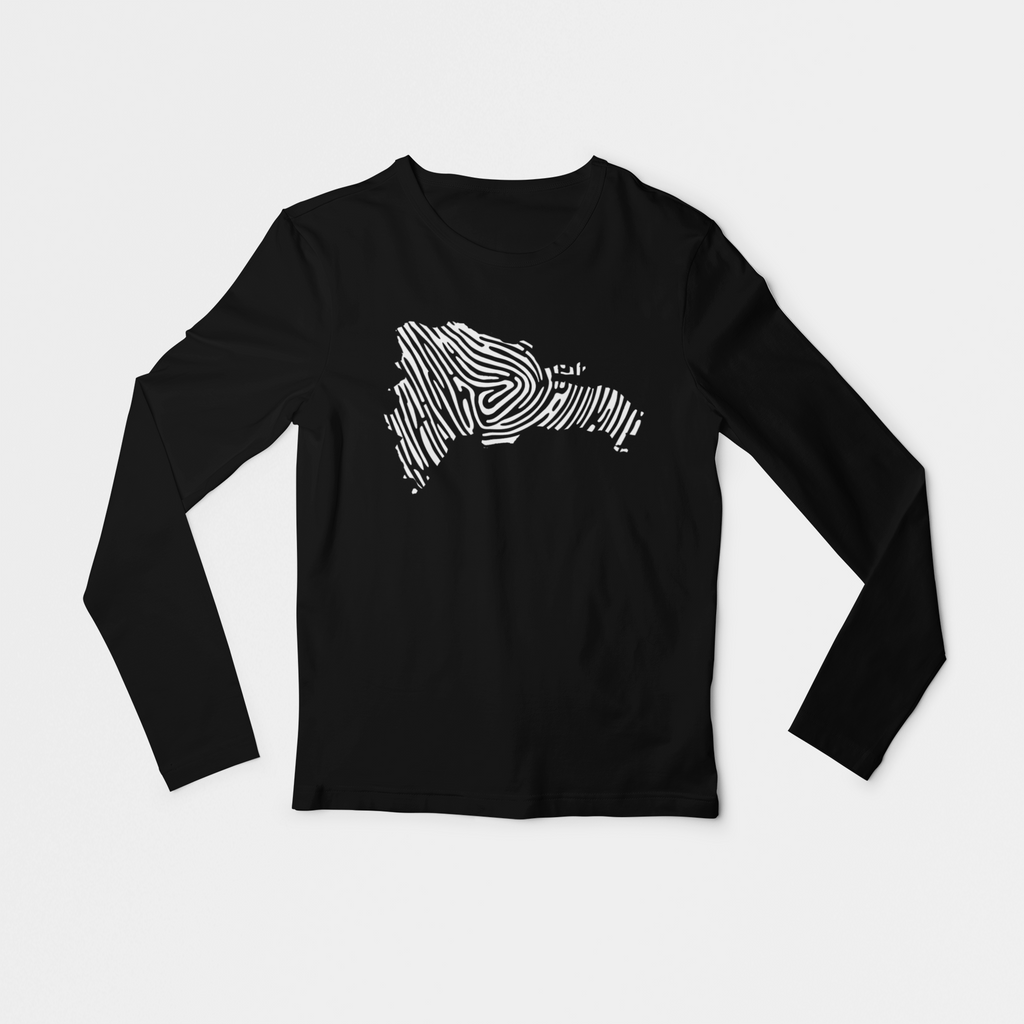 Map Print Long Sleeve Shirt