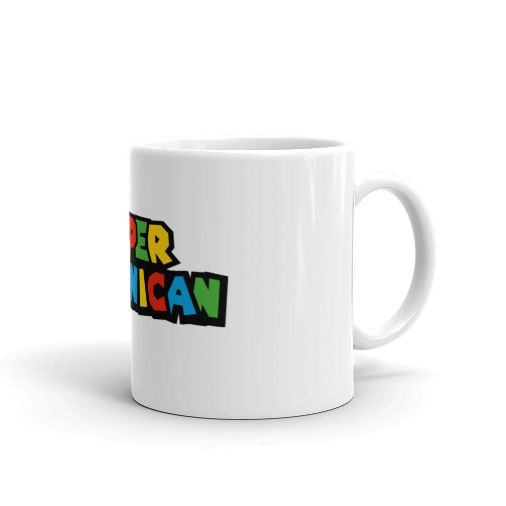 Super Dominican White glossy mug